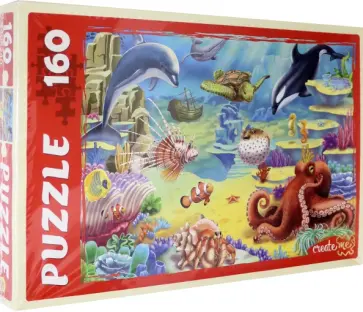 Puzzle-160. Морской мир №3 обложка книги