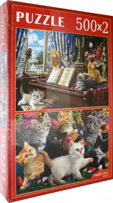 Пазлы 2в1. Милые котята обложка книги