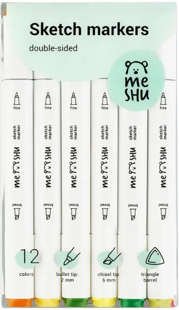 Набор маркеров для скетчинга, 12 цветов, осенние цвета обложка книги