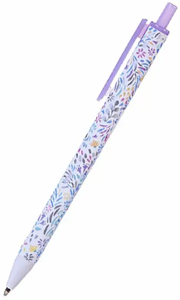 Ручка шариковая автоматическая Fleur, синяя, в ассортименте Ручка шариковая автоматическая Fleur, синяя, в ассортименте обложка книги