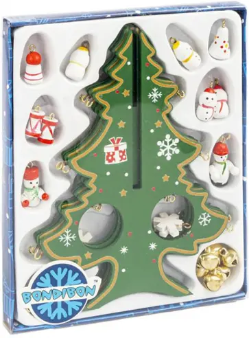 Новогодний набор Деревянная ёлочка с игрушками обложка книги