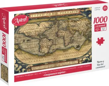 Пазл-1000. Старинная карта обложка книги