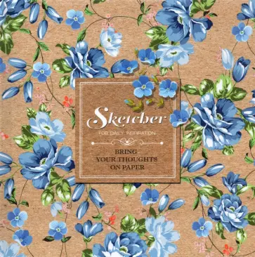 Блокнот Синие цветы, 36 листов, нелинованный Блокнот Синие цветы, 36 листов, нелинованный обложка книги