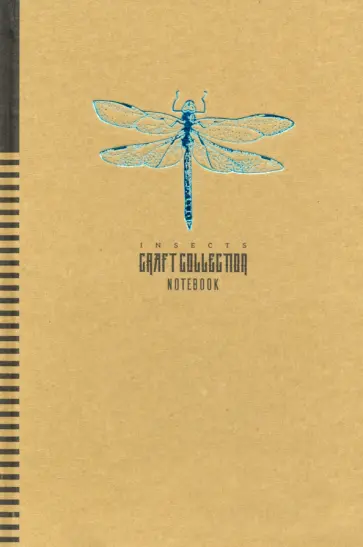 Блокнот Крафт. Стрекоза, 80 листов, клетка, А5 Блокнот Крафт. Стрекоза, 80 листов, клетка, А5 обложка книги