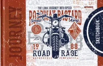 Скетчбук Мото красный, 36 листов, В6 Скетчбук Мото красный, 36 листов, В6 обложка книги