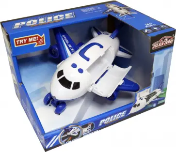 Самолёт-парковка Полиция, открывается корпус, выпускает пар, свет/звук Самолёт-парковка Полиция, открывается корпус, выпускает пар, свет/звук обложка книги