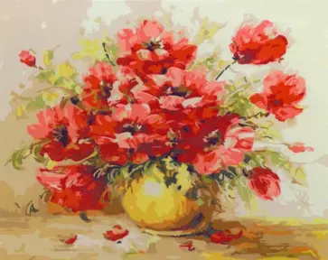 Картина по номерам Цветы обложка книги