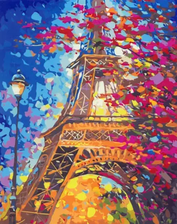 Картина по номерам Париж обложка книги