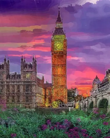 Картина по номерам. Лондон обложка книги