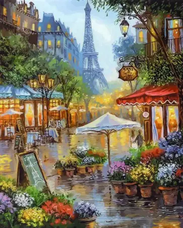 Картина по номерам. Париж обложка книги