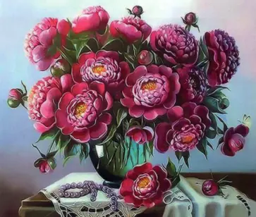 Картина по номерам. Цветы обложка книги