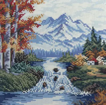 Алмазная мозаика Горный ручей Алмазная мозаика Горный ручей обложка книги