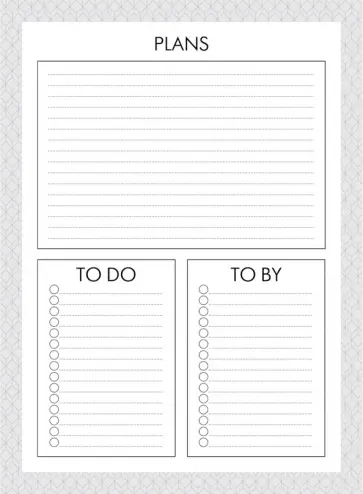 Планер настольный Check list 3, А5+, 55 листов, склейка обложка книги