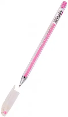 Ручка гелевая Hi-Jell Pastel, розовая пастель обложка книги