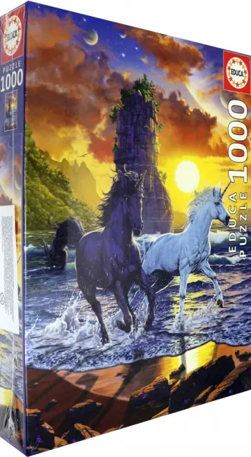 Пазл-1000. Единороги на пляже обложка книги