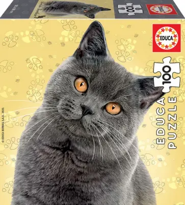 Пазл-100 Кошка Британская обложка книги