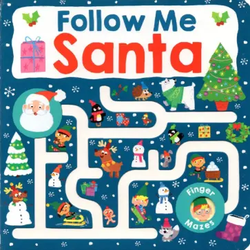 Maze Book. Follow Me Santa обложка книги
