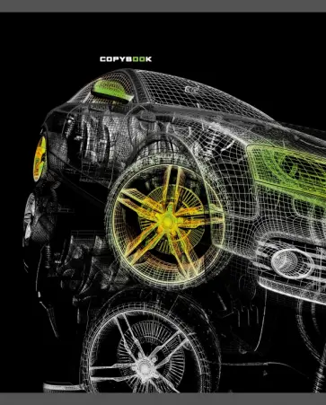 Тетрадь Автомобиль будущего, 96 листов, клетка, А5, в ассортименте обложка книги