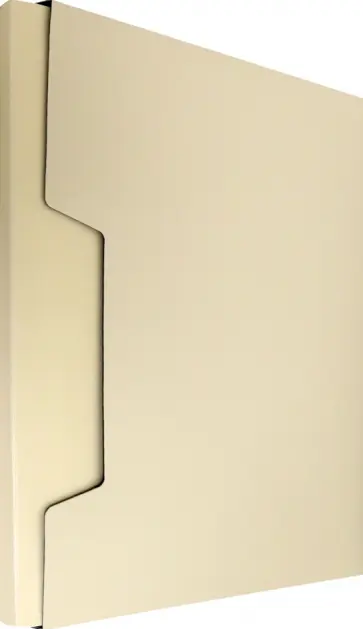 Папка 80 вкладышей, A4, пластик, молочный обложка книги