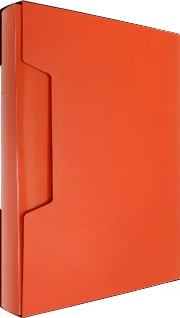 Папка 100 вкладышей, A4, пластик, красная обложка книги