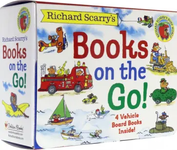 Richard Scarry - Richard Scarry's Books on the Go. 4 BOARD BOOKS обложка книги