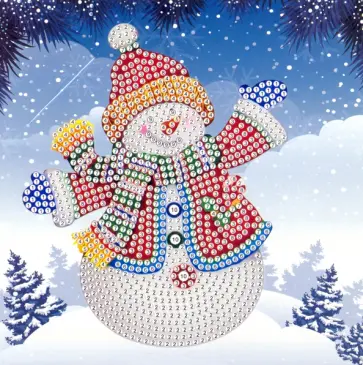 Алмазная мозаика. Открытка С Новым Годом! №1 обложка книги