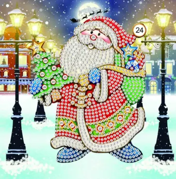 Алмазная мозаика. Открытка, Счастливого Нового Года! №2 обложка книги