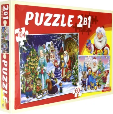 Пазлы 2в1. Новогодний праздник №13 обложка книги