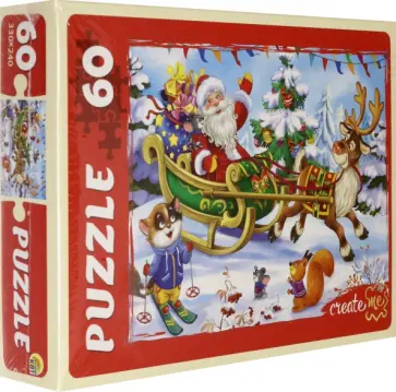 Puzzle-60. Веселый новый год обложка книги