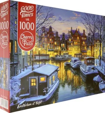 Puzzle-1000. Амстердам ночью обложка книги