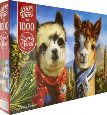 Puzzle-1000. Фантастические альпаки обложка книги