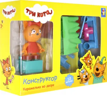 Конструктор Карамелька во дворе, 12 элементов обложка книги