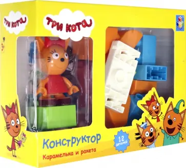 Конструктор Карамелька и ракета, 12 элементов обложка книги