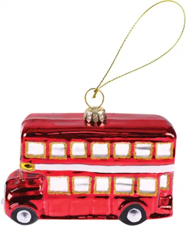 Елочная игрушка Двухэтажный автобус обложка книги