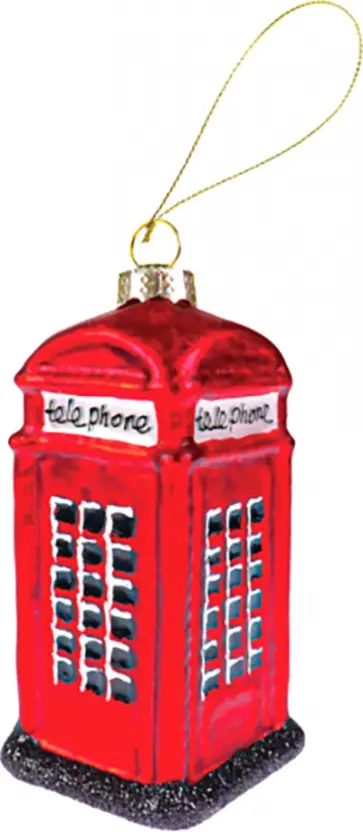 Елочная игрушка Телефонная будка обложка книги