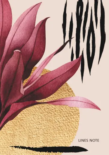 Тетрадь Flower 2, 64 листа, линия, А6+ обложка книги