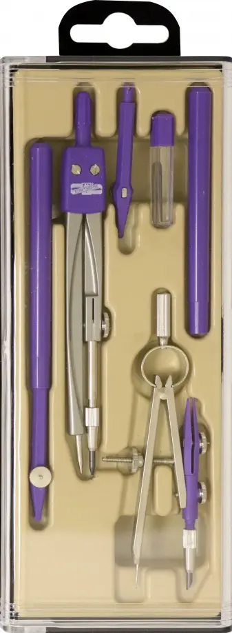 Набор для черчения, 6 предметов, в ассортименте обложка книги