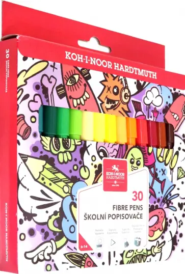 Фломастеры смываемые Teenage, 30 цветов обложка книги