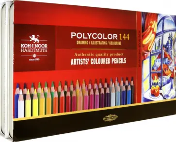 Карандаши цветные художественные Polycolor, 144 цвета Карандаши цветные художественные Polycolor, 144 цвета обложка книги