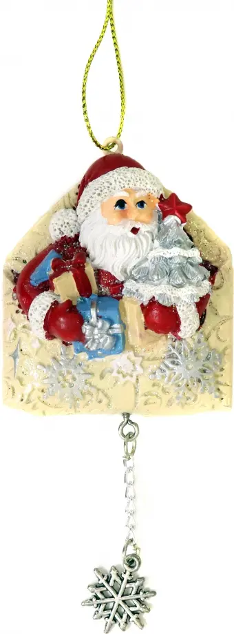 Украшение новогоднее Дед мороз в конверте обложка книги