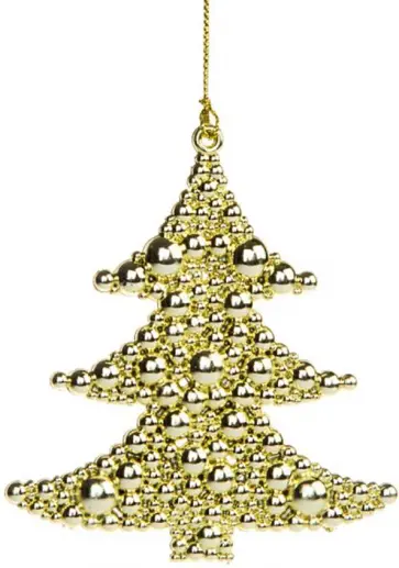 Подвесное украшение Ёлочка в золоте обложка книги