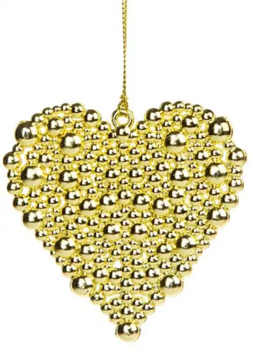 Подвесное украшение Сердечко в золоте обложка книги