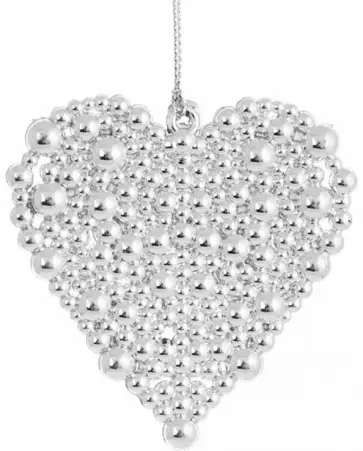 Подвесное украшение Сердечко в серебре обложка книги