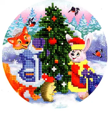 Алмазная мозаика Предновогодняя радость обложка книги