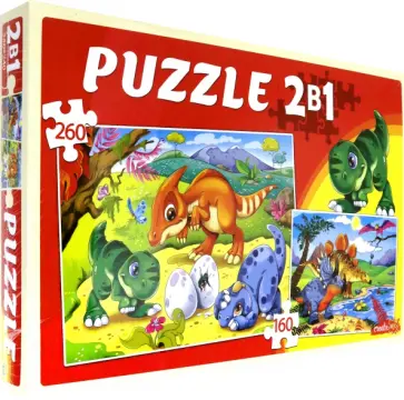 Пазлы 2в1. Мир динозавров 12 обложка книги