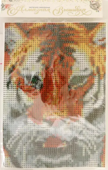 Алмазная вышивка с полным заполнением Тигр обложка книги