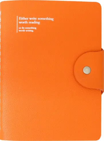 Ежедневник недатированный Prague, 96 листов, оранжевый обложка книги