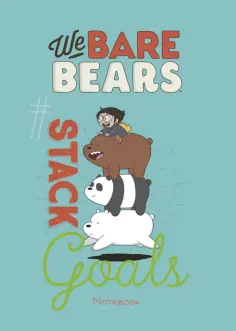 Блокнот. We bare bears, А4, 40 листов, в точку обложка книги
