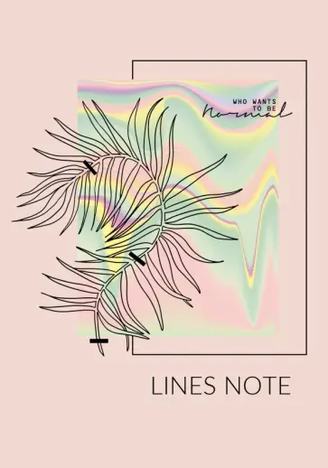 Тетрадь Flower 1, А6+, 64 листа, линия обложка книги