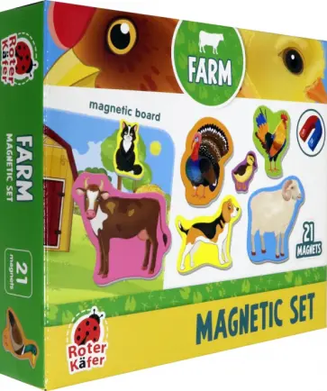 Магнитный набор с доской. Ферма обложка книги
